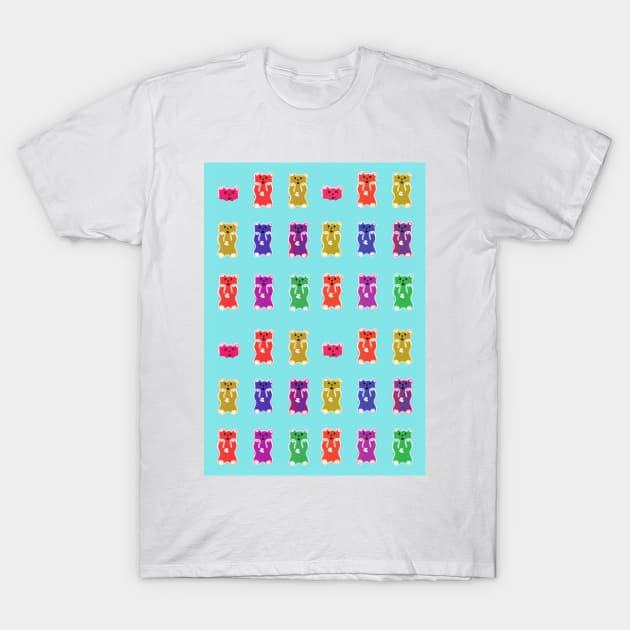 Gummy bear scream pop art T-Shirt by Sara's digital corner